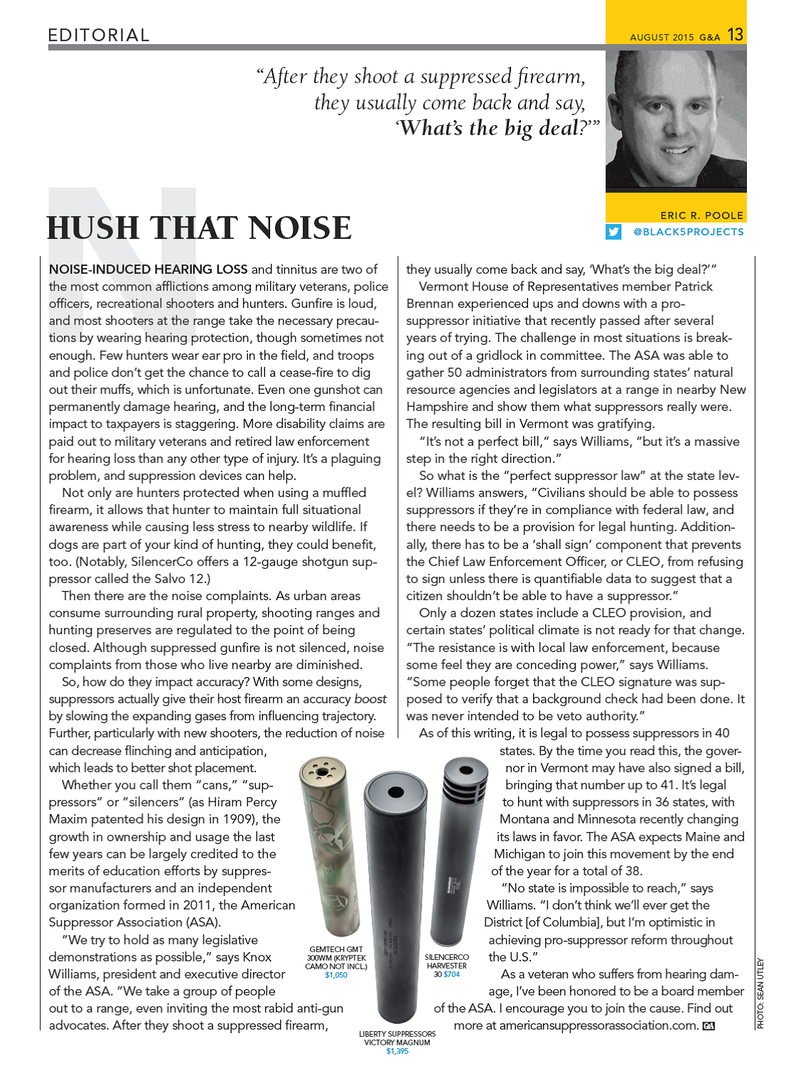 Read more about the article Hush That Noise – Guns & Ammo Editorial