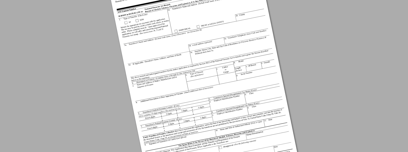 Read more about the article ATF Publishes Video Tutorials Showing How To Complete Form 1 and Form 4