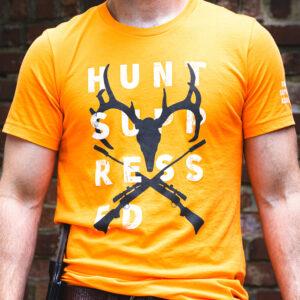 NEW – Hunt Suppressed Deer T- Shirt (Blaze Orange)